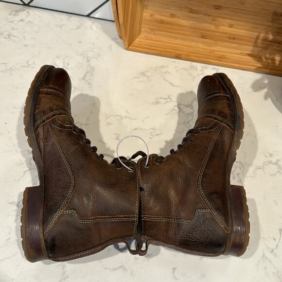 Type Z Harvey brown leather broken in manly rugged street wear office hipster 10 - Picture 6 of 10